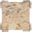 Table de bout / d'appoint en marbre véritable beige Abe-348167154