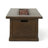 56" Outdoor 50,000 BTU Rectangular Mgo Concrete Propane Fire Pit(Tank Cover Not Included)-1666086260