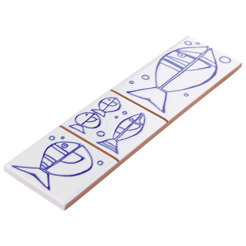 Captain Aquatico 8" x 2'' Ceramic Trim Specialty Trim, White