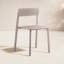 Chaise d'appoint de patio empilable Vowa-101122127