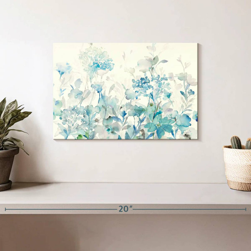 Avery Translucent Garden Blue, 8" H x 12" W