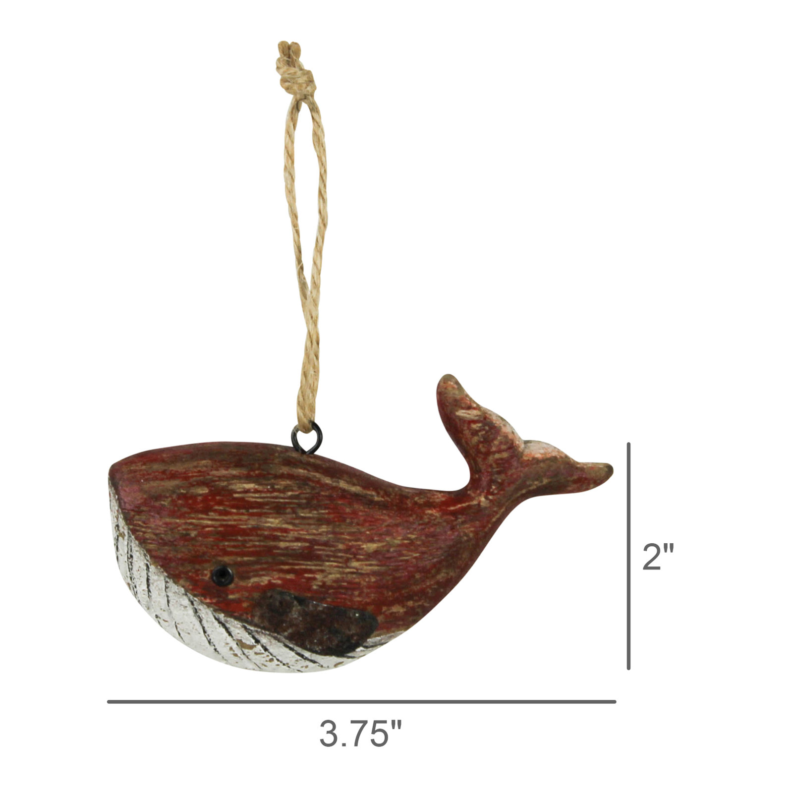 Birch Lane™ No Pattern Hanging Figurine Ornament, Brown