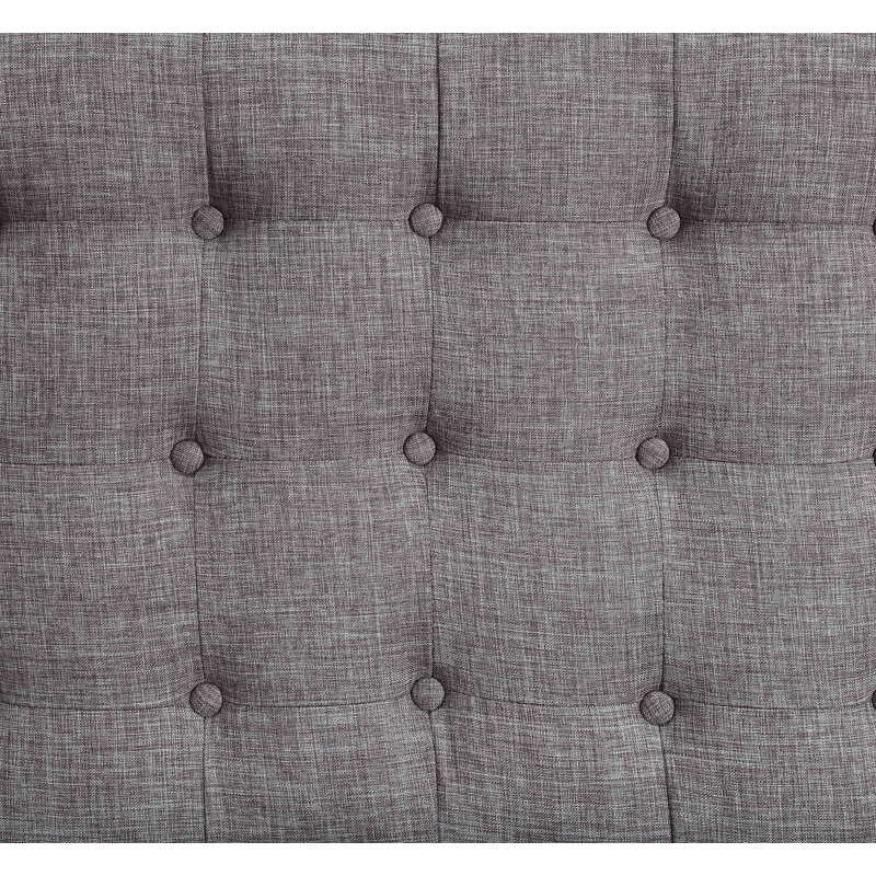 Causeuse sans accoudoirs 50,5 po Ciampa, Gris clair