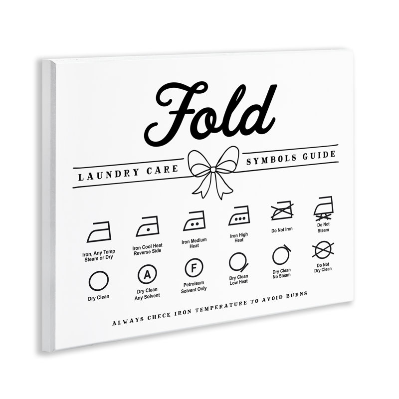 «Fold Laundry Symbols», plaque murale à motif de nœuds