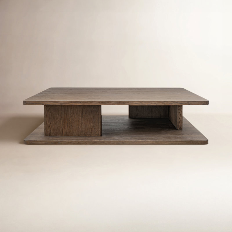 Casey Small Coffee Table Dark Brown, Dark Brown, 16" H x 64" L x 48" W