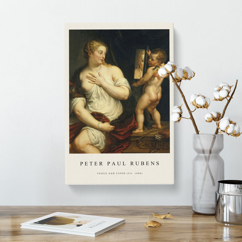 Venus and Cupid by Peter Paul Rubens - Wrapped Canvas, 76cm H x 50cm W x 3cm D