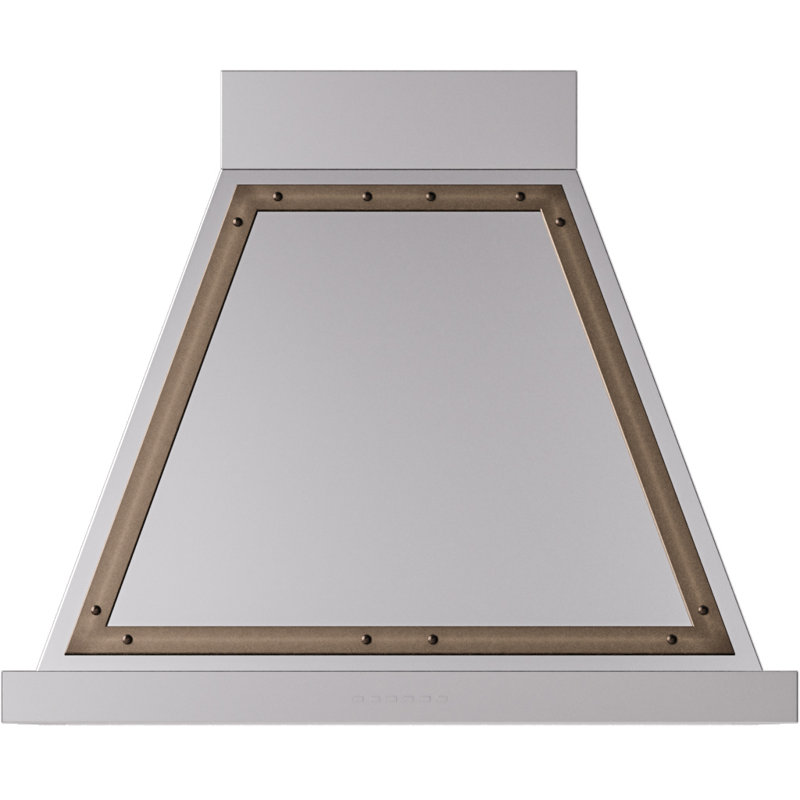 ILVE Nostalgie II Series Noblesse 30 inch Wall Mount Range Hood with 600 CFM, Stainless Steel/Burnished