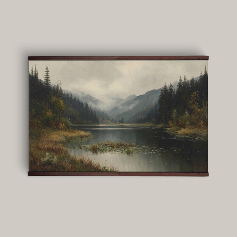 Art mural sur toile Misty Mountain, H 40 po x l 60 po