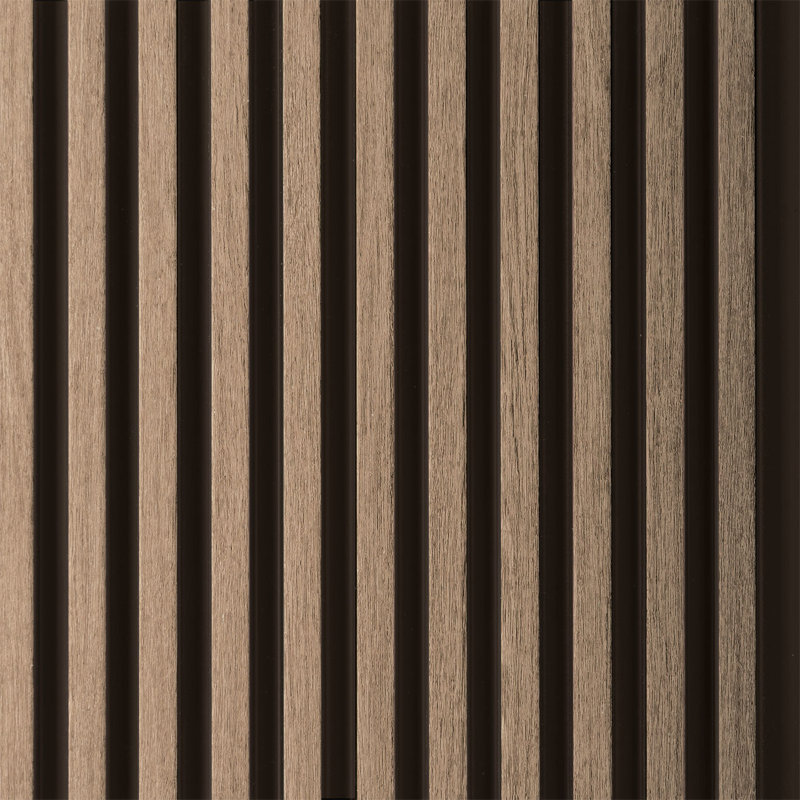 Lattes moyennes en lattes de bois recouvertes de polystyrène de L 94,5 po x l 9,5 po x 0,5 po, Cendré
