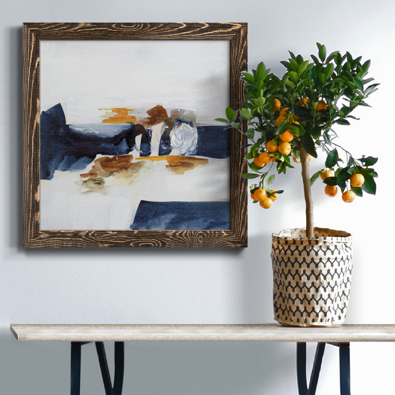 Toile encadrée Going Home II-Premium - prête à être accrochée, H 34,5 po x l 34,5 po x P 1 po, Cadre noyer
