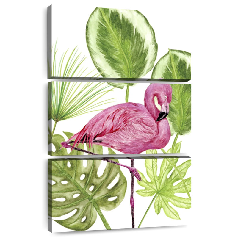 Flamant rose tropical Brampt II, H 32 po x l 20 po