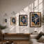 Space Exploration Calling Retro - Framed Print-1255584320-1255584322