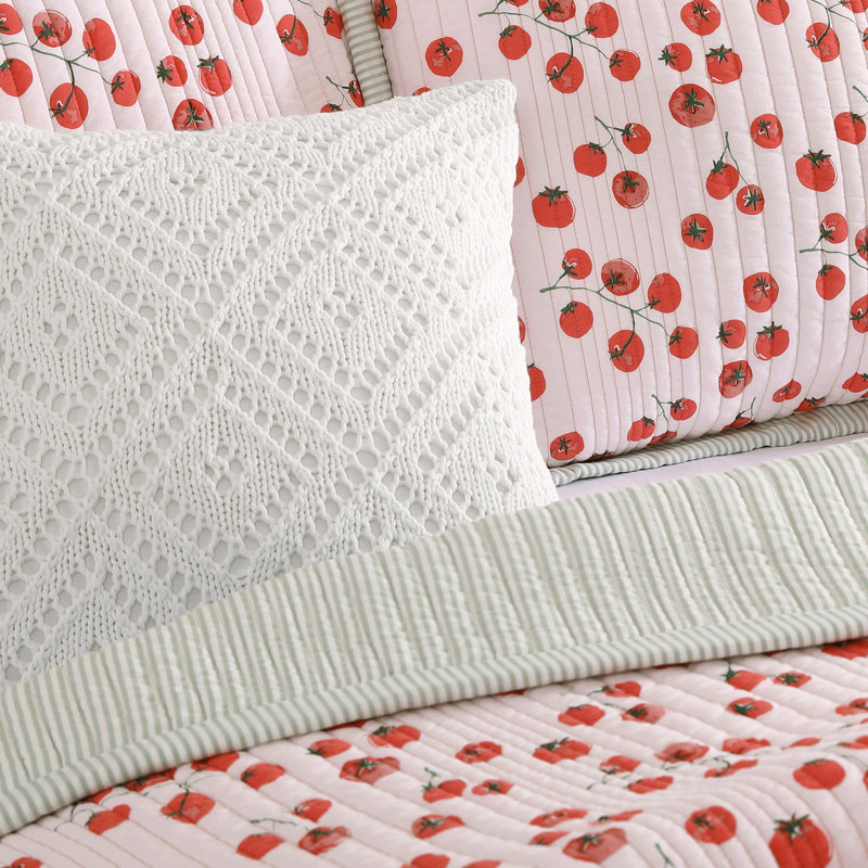 Coussin décoratif en crochet 20 po x 20 po Peri Home