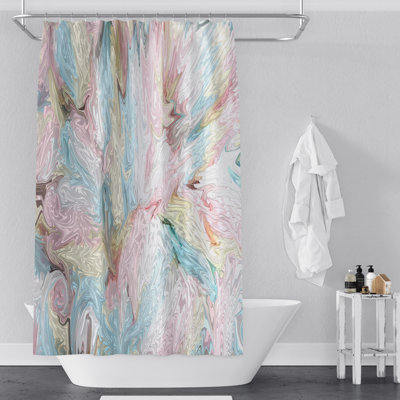 Rideau de douche simple abstrait