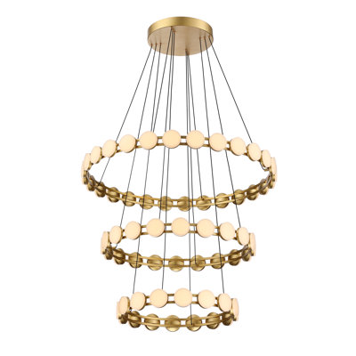 Lustre moderne en métal 32 po
