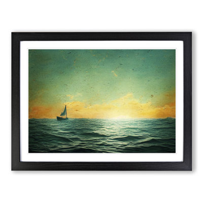 Gentle Sailing Boat - Single Picture Frame Print