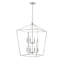 Luminaire suspendu carré à 8 lumières -1124618721