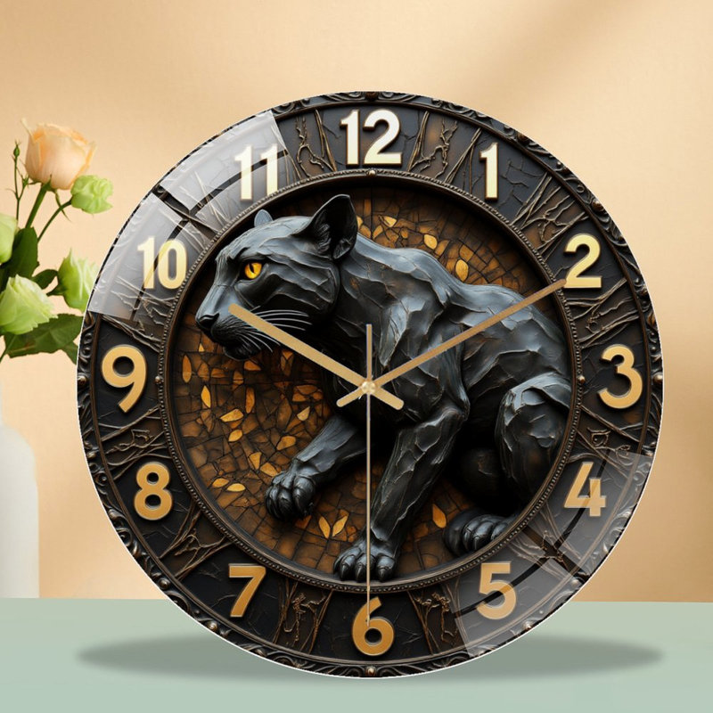 Horloge murale 12 po Black Panther