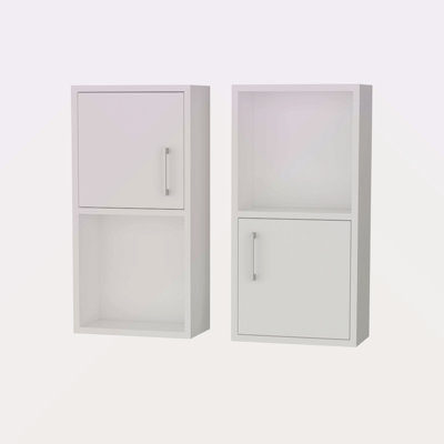 2 Bathroom Medicine Cabinets With Open Shelf