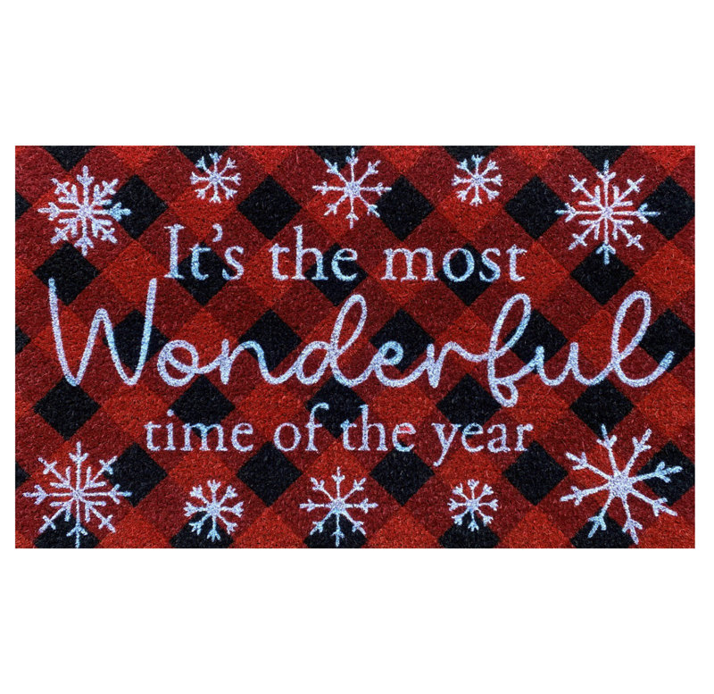 The Most Wonderful Time Coir Doormat