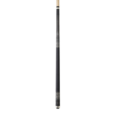 Brunswick Dufferin Pool Cue - Metallic Painted Maple with Matte Finish, Solid Black Linen Wrap & Full Professional Taper