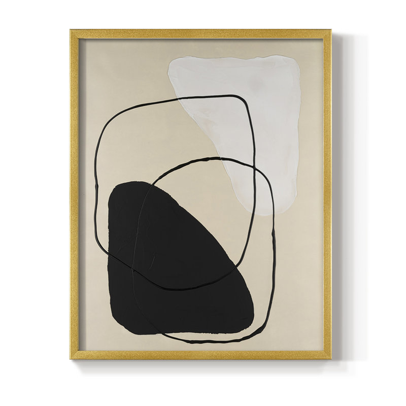 «Avant Mod II», reproduction encadrée - bois massif, H 10 po x l 8 po, Or