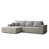 Grey Beige Polyester/Chenille