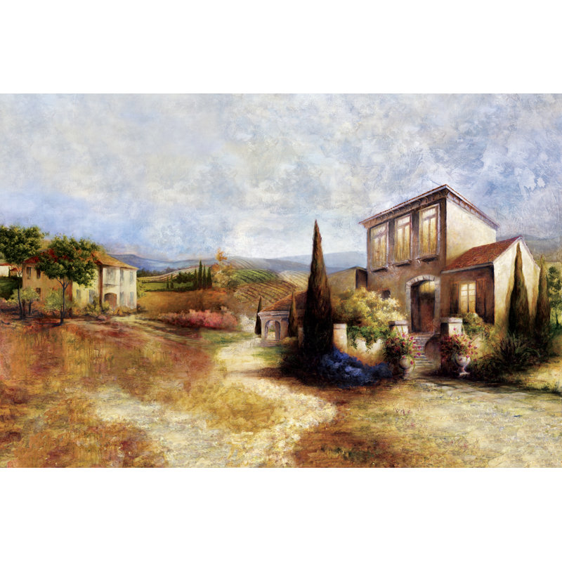 House House - Wrapped Canvas Painting, 30cm H x 46cm W x 3.8cm D