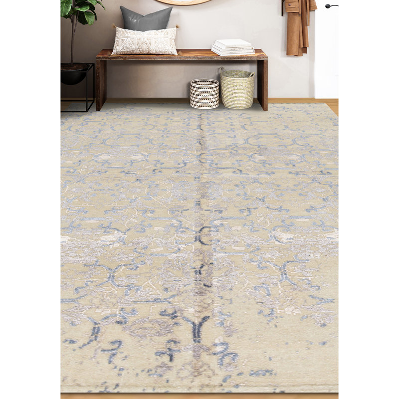 Damask Area Rug