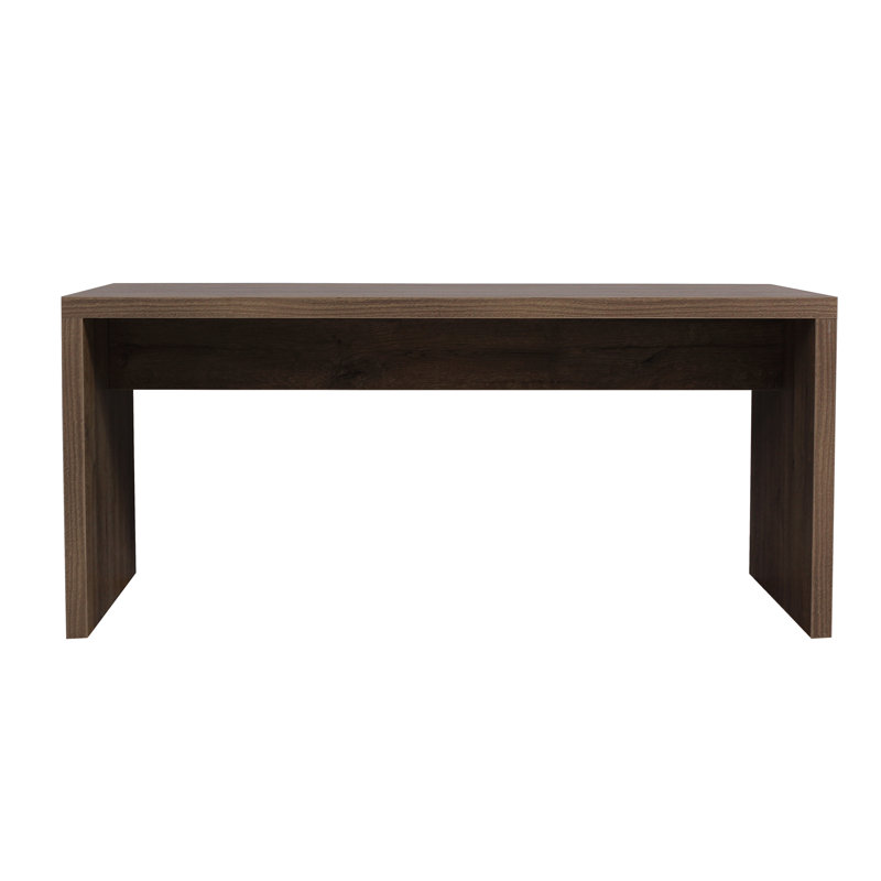 Skandi Upholstered Bench, Distressed Oak, H45 x W90 x D40cm