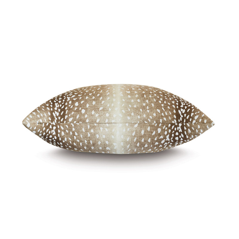Boutique Linen Reversible Throw Pillow, Cappuccino