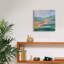  «Flower Hill 1» par Silvia Vassileva, art mural sur toile, 12 po x 12 po