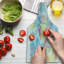 Multicolore planche à découper en verre trempé Ambesonne