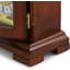 Redwood Fireplace Frame Clock