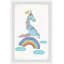 Cress Unicorn Rainbow 1 Piece Single Picture Frame Painting-37528287