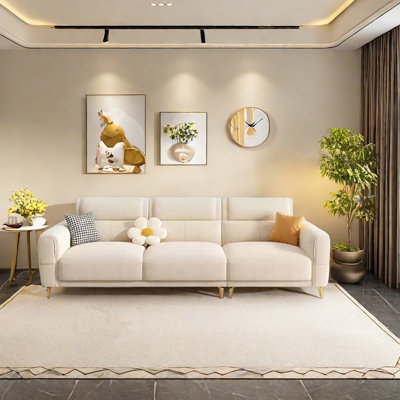 Modern comfortable flannelette sofa
