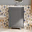Petit meuble-lavabo moderne 20 "avec lavabo en céramique