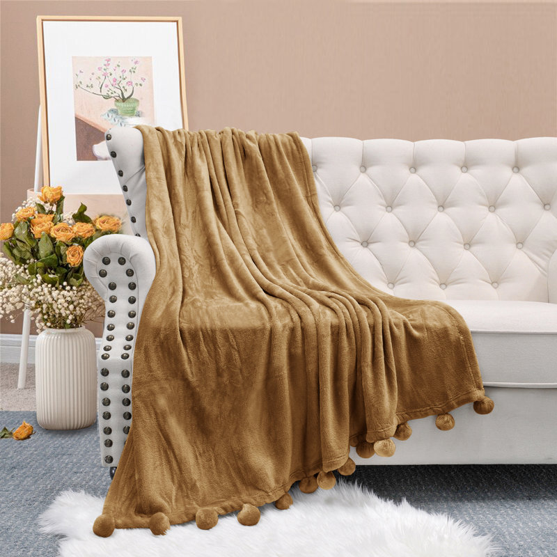  Couverture en molleton flanelle, Amphore, L 60 po x L 80 po