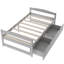 Lit plateforme simple avec deux tiroirs-1783857062