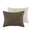 Édredon très grand en chenille tricoté brun gaufré - 100%, 2 taies décoratives assorties, lavable à la machine, couleur intérieure, dossier douillet-130164538