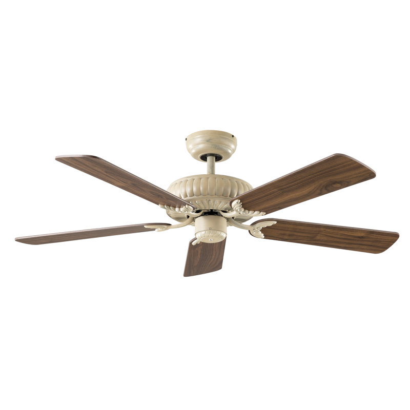 Almanza 132cm Ceiling Fan, Lacquered Antique White