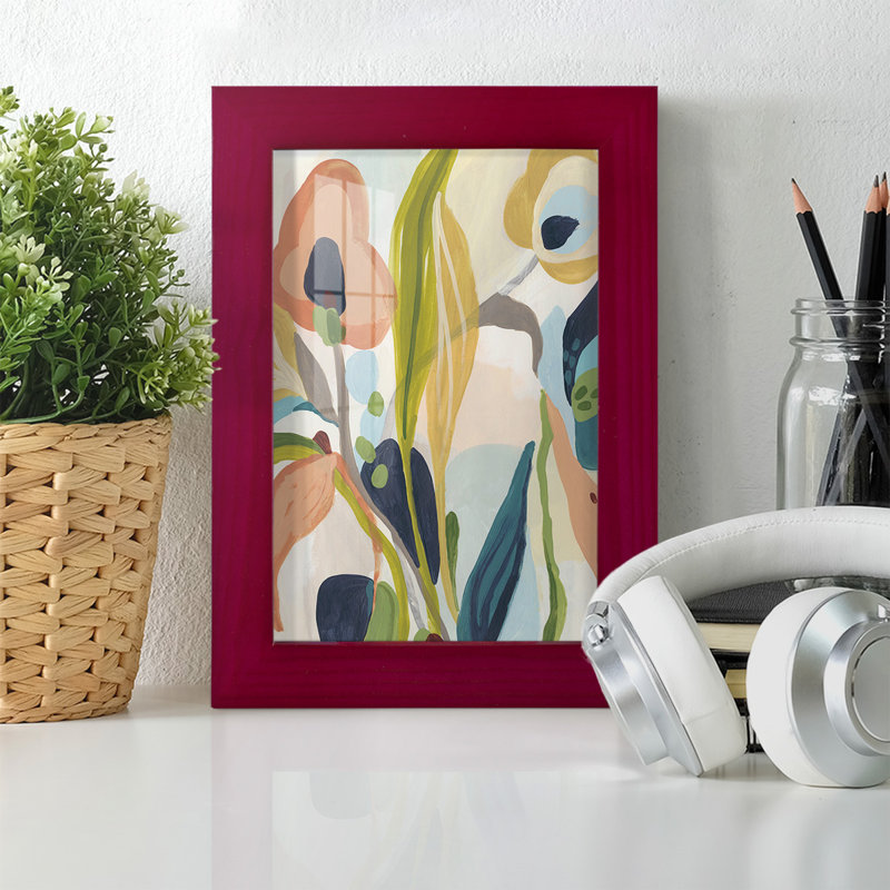 Jungle Jewels II, reproduction encadrée, Rouge, H 7 po x l 5 po x P 1 po