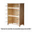 Nouveau style Shaker en bois massif, l 35 po x H 50 po, finition antique-424238489