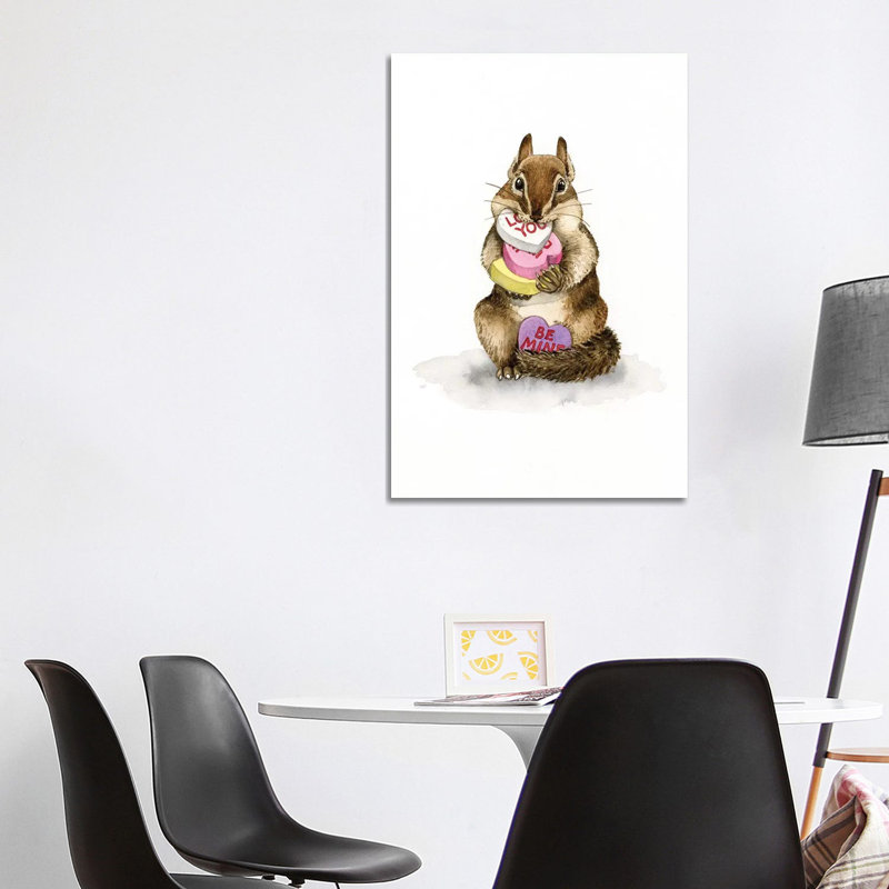 Chipmunk Love by Tracy Lizotte - Wrapped Canvas Gallery-Wrapped Canvas Giclée, 101.6 cm H x 66.04 cm W x 1.91 cm D