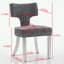 Dining Chairs Set of 2 with nails decoration and metal legs-330948113-330948117