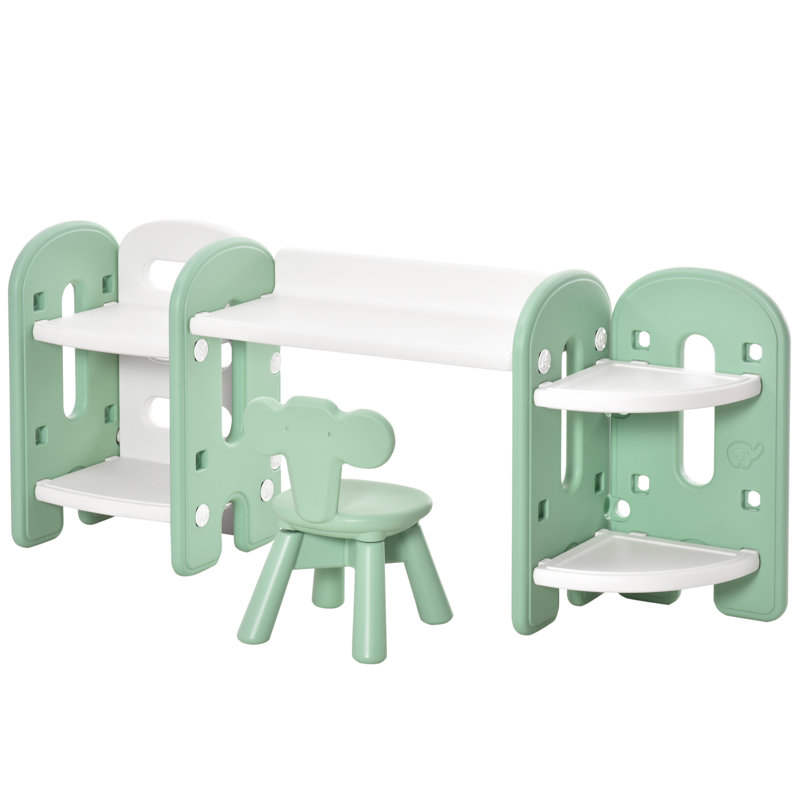 Ensemble de table et de chaises pour enfants Oberlander, Vert