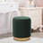 14'' Wide Cozy Velvet Round Ottoman-1671550780