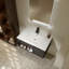 Meuble-lavabo mural avec lavabo en céramique et porte à fermeture en douceur-1963594505