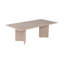 Table basse moderne, couleur travertin, 120 x 40 x 60 cm, panneau de particules enduit de mélamine à 100%, épaisseur: 0 cm, conception durable, capacité de charge de 25 kg-13560313