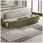 Velours vert olive rembourré 1pc lit très grand lit style courbé avec tête de lit FB